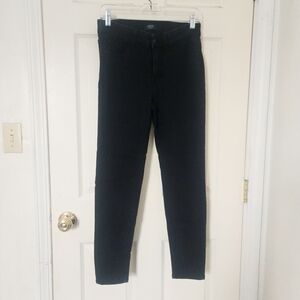 CURVY Dark Wash Mid-Rise Skinny Jeans Denim Stretch Casual Pockets